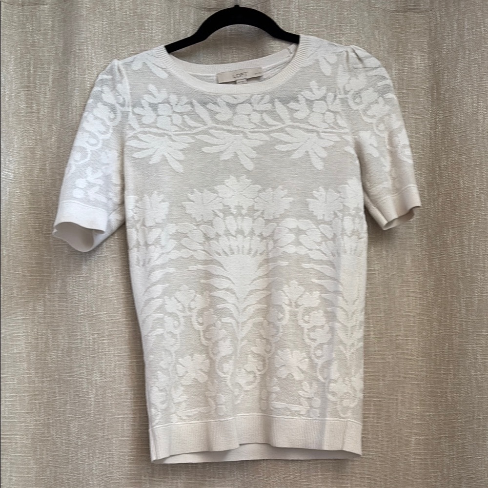 LOFT Petite Ivory Sweater